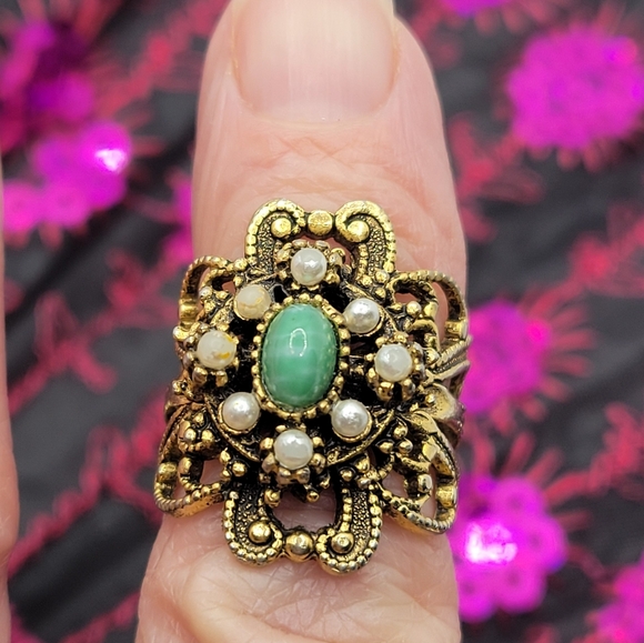 VINTAGE STUNNING RING SIZE 6.5 - Picture 3 of 6